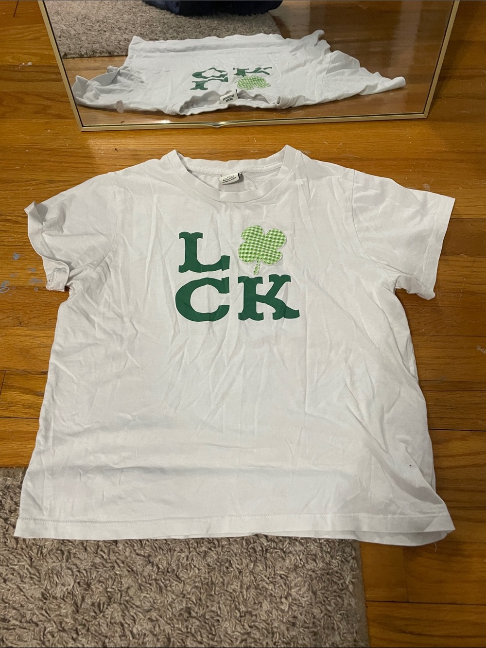 Urban Outfitters LUCK shirt in size small